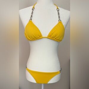 Yellow L Space two piece  Bikini